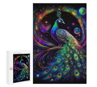 1000 PCS Jigsaw Puzzles for Teenagerss Cosmic Peacock Fantasy Puzzle for Adults Relaxing Games Improve Memory Fun Activities at Home 1000 PCS