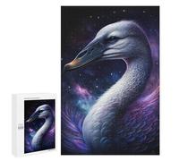 1000 PCS Jigsaw Puzzles for Teenagerss Cosmic Swan Art Print-10 Puzzle For Teenagerss Difficult Challenge Educational Challenge Family Fun & Game Night 1000 PCS