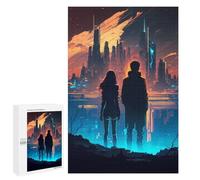 1000 PCS Jigsaw Puzzles for Teenagerss Couple Night City Life Puzzles for Adults Brain Teaser Game Analysis And Logic Christmas Birthday Gifts 1000 PCS