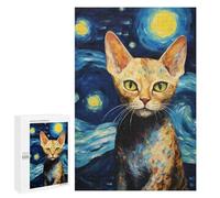 1000 PCS Jigsaw Puzzles for Teenagerss Devon Rex Cat Adult Jigsaw Toy Wall Decor Precision Cutting Unique Birthday And Gifts 1000 PCS