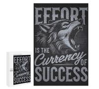 1000 PCS Jigsaw Puzzles for Teenagerss Effort Success Wolf Hustle Puzzle For Teenagerss Difficult Challenge Educational Challenge Family Fun & Game Night 1000 PCS