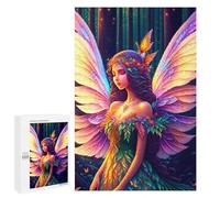 1000 PCS Jigsaw Puzzles for Teenagerss Enchanted Forest Fairy Wings Puzzle For Teenagerss Difficult Challenge Educational Challenge Family Fun & Game Night 1000 PCS