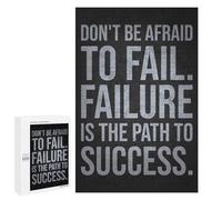 1000 PCS Jigsaw Puzzles for Teenagerss Failure Is Path To Success, Motivational Puzzle For Teenagerss Difficult Challenge Educational Challenge Family Fun & Game Night 1000 PCS