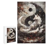 1000 PCS Jigsaw Puzzles for Teenagerss Fox And Yin Yang Jigsaw for Adults Hands-on Game Difficult Hard Unique Birthday And Gifts 1000 PCS
