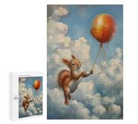 1000 PCS Jigsaw Puzzles for Teenagerss Funny Squirrel Balloon Puzzles for Adults DIY Toys Difficult Challenge Stress Reduction Gifts 1000 PCS