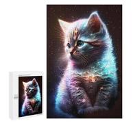 1000 PCS Jigsaw Puzzles for Teenagerss Galactic Kitten Puzzle for Adults Relaxing Games Improve Memory Fun Activities at Home 1000 PCS
