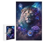 1000 PCS Jigsaw Puzzles for Teenagerss Galactic Lion Majesty -8 Puzzle For Teenagerss Difficult Challenge Educational Challenge Family Fun & Game Night 1000 PCS