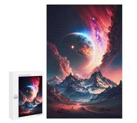1000 PCS Jigsaw Puzzles for Teenagerss Galactic Mountain Planet Jigsaw for Adults Hands-on Game Difficult Hard Unique Birthday And Gifts 1000 PCS