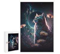 1000 PCS Jigsaw Puzzles for Teenagerss Galactic Whiskered Guardian Jigsaws for Adults Relax Games Wall Decoration Help The Brain Exercise 1000 PCS