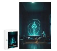 1000 PCS Jigsaw Puzzles for Teenagerss Ghostly Glow in The Living Room Puzzle for Adults Relaxing Games Improve Memory Fun Activities at Home 1000 PCS