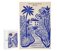 1000 PCS Jigsaw Puzzles for Teenagerss Home Sweet Home Florida Art Print Puzzle For Teenagerss Difficult Challenge Educational Challenge Family Fun & Game Night 1000 PCS