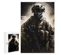 1000 PCS Jigsaw Puzzles for Teenagerss Hunter in Smoke Mode Jigsaw for Adults Hands-on Game Difficult Hard Unique Birthday And Gifts 1000 PCS