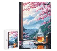1000 PCS Jigsaw Puzzles for Teenagerss Japanese Rainy Landscape Puzzles for Adults Brain Teaser Game Analysis And Logic Christmas Birthday Gifts 1000 PCS