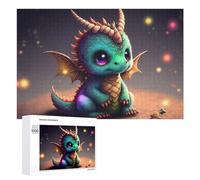 1000 PCS Jigsaw Puzzles for Teenagerss Jigsaw Adorable Baby Dragon Illustration -1 Jigsaw Hands-on Game Improve Memory for Birthday, Chrismas 1000 PCS
