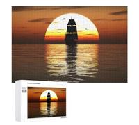 1000 PCS Jigsaw Puzzles for Teenagerss Jigsaw Ancient Sailing Ship Puzzles for Adults Brain Teaser Game But Fun And Humorous Help The Brain Exercise 1000 PCS