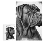 `1000 PCS Jigsaw Puzzles for Teenagerss Jigsaw Cane Corso Drawing Jigsaw for Adults Family Games Birthday Present Deal As Gifts for The Whole Family 1000 PCS