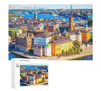 1000 PCS Jigsaw Puzzles for Teenagerss Jigsaw Colorful European Cityscape Puzzle Jigsaw Hands-on Game Improve Memory for Birthday, Chrismas 1000 PCS