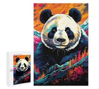 1000 PCS Jigsaw Puzzles for Teenagerss Jigsaw Colorful Panda Mountain Art Jigsaw Hands-on Game Improve Memory for Birthday, Chrismas 1000 PCS