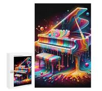 1000 PCS Jigsaw Puzzles for Teenagerss Jigsaw Colorful Piano Adult Jigsaw Puzzle Hands-on Game Hand Speed Race for Birthday, Chrismas 1000 PCS
