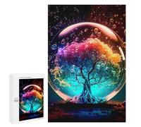 1000 PCS Jigsaw Puzzles for Teenagerss Jigsaw Colorful Tree in Bubble Adult Jigsaw Puzzle Hands-on Game Hand Speed Race for Birthday, Chrismas 1000 PCS