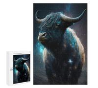 1000 PCS Jigsaw Puzzles for Teenagerss Jigsaw Cosmic Bull with Galaxy Fur Jigsaws for Adults Family Games For Family Fun Deal As Gifts for The Whole Family 1000 PCS
