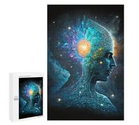 1000 PCS Jigsaw Puzzles for Teenagerss Jigsaw Cosmic Mind Profile Adult Jigsaw Brain Teaser Game Hand Speed Race Stress Reduction Gifts 1000 PCS