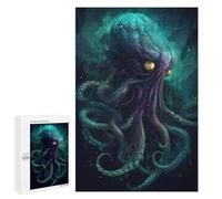 1000 PCS Jigsaw Puzzles for Teenagerss Jigsaw Deep Sea Octopus Fantasy Art Adult Jigsaw Brain Teaser Game Hand Speed Race Stress Reduction Gifts 1000 PCS