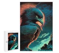 1000 PCS Jigsaw Puzzles for Teenagerss Jigsaw Eagle Moonlit Majesty Adult Jigsaw Puzzle Hands-on Game Hand Speed Race for Birthday, Chrismas 1000 PCS