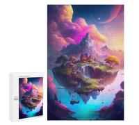 1000 PCS Jigsaw Puzzles for Teenagerss Jigsaw Enchanted Floating Island -2 Adult Jigsaw Brain Teaser Game Hand Speed Race Stress Reduction Gifts 1000 PCS