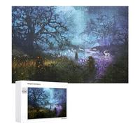 1000 PCS Jigsaw Puzzles for Teenagerss Jigsaw Enchanted Forest with Glowing Deer Puzzle for Adults Relax Games Improve Memory for Birthday, Chrismas 1000 PCS