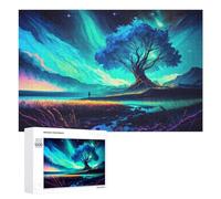 1000 PCS Jigsaw Puzzles for Teenagerss Jigsaw Enchanted Night Sky with Mystical Tree Puzzle for Adults Relax Games Improve Memory for Birthday, Chrismas 1000 PCS