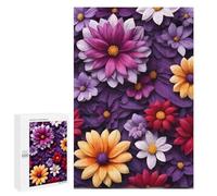 1000 PCS Jigsaw Puzzles for Teenagerss Jigsaw Flower Wallpaper Vector Adult Jigsaw Puzzle Hands-on Game Hand Speed Race for Birthday, Chrismas 1000 PCS