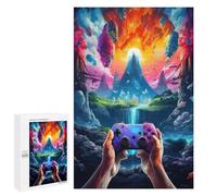 1000 PCS Jigsaw Puzzles for Teenagerss Jigsaw Galactic Gaming Odyssey -2 Adult Jigsaw Puzzle Hands-on Game Hand Speed Race for Birthday, Chrismas 1000 PCS