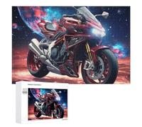 1000 PCS Jigsaw Puzzles for Teenagerss Jigsaw Galactic Motorcycle Adventure Puzzle for Adults Relax Games Improve Memory for Birthday, Chrismas 1000 PCS