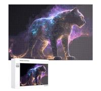 1000 PCS Jigsaw Puzzles for Teenagerss Jigsaw Galactic Panther Cosmic Creature Jigsaw Hands-on Game Improve Memory for Birthday, Chrismas 1000 PCS