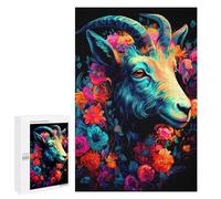 `1000 PCS Jigsaw Puzzles for Teenagerss Jigsaw Goat Jigsaw for Adults Family Games Birthday Present Deal As Gifts for The Whole Family 1000 PCS
