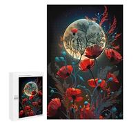 1000 PCS Jigsaw Puzzles for Teenagerss Jigsaw Moonlit Poppies Garden Puzzle for Adults Relax Games Improve Memory for Birthday, Chrismas 1000 PCS