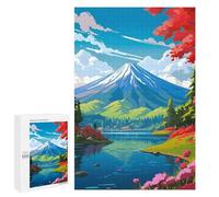 1000 PCS Jigsaw Puzzles for Teenagerss Jigsaw Mountain Lake Serenity Adult Jigsaw Brain Teaser Game Hand Speed Race Stress Reduction Gifts 1000 PCS