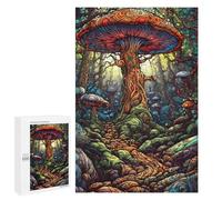 1000 PCS Jigsaw Puzzles for Teenagerss Jigsaw Mystical Mushroom Forest-5 Jigsaw Hands-on Game Improve Memory for Birthday, Chrismas 1000 PCS