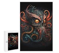 1000 PCS Jigsaw Puzzles for Teenagerss Jigsaw Octopus Skull Artwork Puzzle for Adults Relax Games Improve Memory for Birthday, Chrismas 1000 PCS