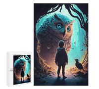 1000 PCS Jigsaw Puzzles for Teenagerss Jigsaw Owl Encounter in The Forest Adult Jigsaw Puzzle Hands-on Game Hand Speed Race for Birthday, Chrismas 1000 PCS