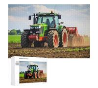 1000 PCS Jigsaw Puzzles for Teenagerss Jigsaw Powerful Tractor in Action on Farm Field -2 Puzzle for Adults Relax Games Improve Memory for Birthday, Chrismas 1000 PCS