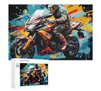 1000 PCS Jigsaw Puzzles for Teenagerss Jigsaw Racing Spirit Motorcycle Artwork -2 Jigsaw Hands-on Game Improve Memory for Birthday, Chrismas 1000 PCS
