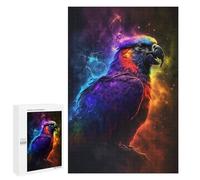 1000 PCS Jigsaw Puzzles for Teenagerss Jigsaw Rainbow Parrot in Cosmic Storm Adult Jigsaw Puzzle Hands-on Game Hand Speed Race for Birthday, Chrismas 1000 PCS