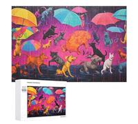 1000 PCS Jigsaw Puzzles for Teenagerss Jigsaw Rainbow Paws A Whimsical Canine Gathering Puzzle for Adults Relax Games Improve Memory for Birthday, Chrismas 1000 PCS