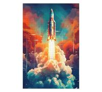 1000 PCS Jigsaw Puzzles for Teenagerss Jigsaw Rocket Launch Into Space -1 Jigsaw Fun Games Wall Decoration Unique Birthday And Gifts 1000 PCS