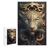 1000 PCS Jigsaw Puzzles for Teenagerss Jigsaw Steampunk Leopard Portrait-5 Adult Jigsaw Brain Teaser Game Hand Speed Race Stress Reduction Gifts 1000 PCS