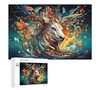 1000 PCS Jigsaw Puzzles for Teenagerss Jigsaw Whimsical Lion with Butterflies Jigsaw Hands-on Game Improve Memory for Birthday, Chrismas 1000 PCS