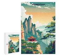 `1000 PCS Jigsaw Puzzles for Teenagerss Jigsaw Wulingyuan Mountain Landscape Jigsaw for Adults Family Games Birthday Present Deal As Gifts for The Whole Family 1000 PCS