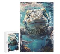 1000 PCS Jigsaw Puzzles for Teenagerss Komodo Dragon Sea Puzzle for Adults Relaxing Games Improve Memory Fun Activities at Home 1000 PCS